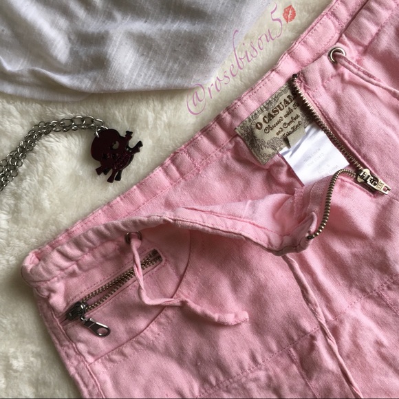 {O CASUALS} Corset Back Miniskirt w/Zipper details - Picture 5 of 8